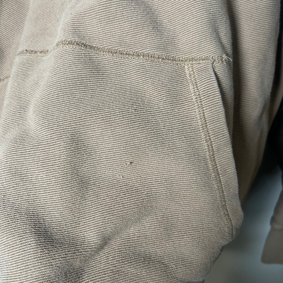 EVERLANE Women‎ Casual Quarter Zip Sweatshirt Brown Mock Neck Pouch Pocket M - Picture 4 of 4